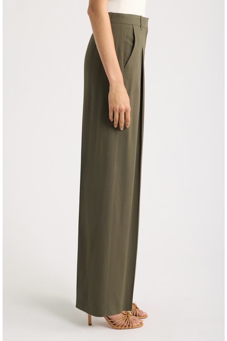 Tiana Pinstripe Wide Leg Pants, Alternate, color, TEA LEAF STRIPE