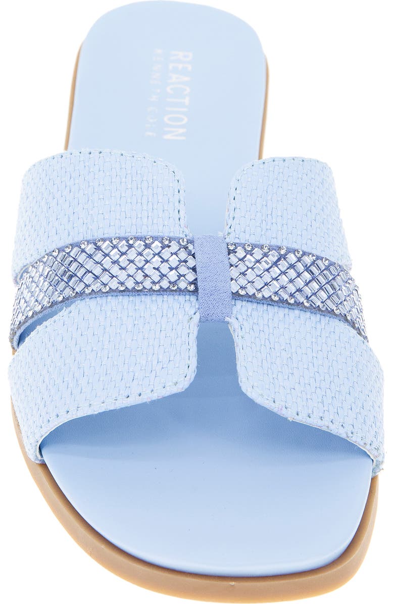 Kenneth Cole Reaction Whisp Rhinestone Slide Sandal, Alternate, color, Sky Blue Weave