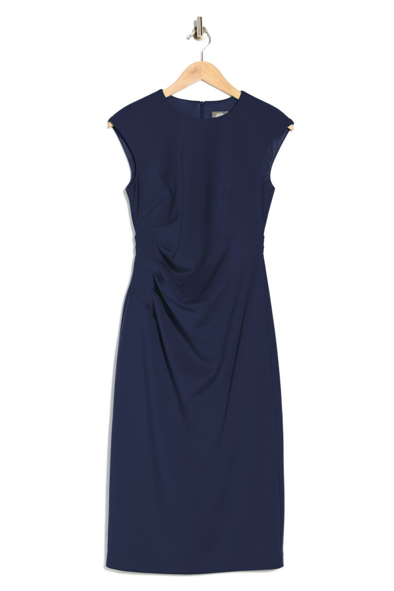 Scuba Midi Dress, Alternate, color, NAVY