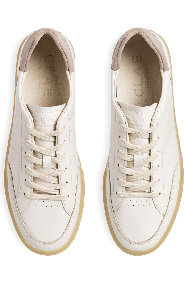 CLAE Monroe VP Low Top Sneaker, Alternate, color, Offwhite Leather Cashmere