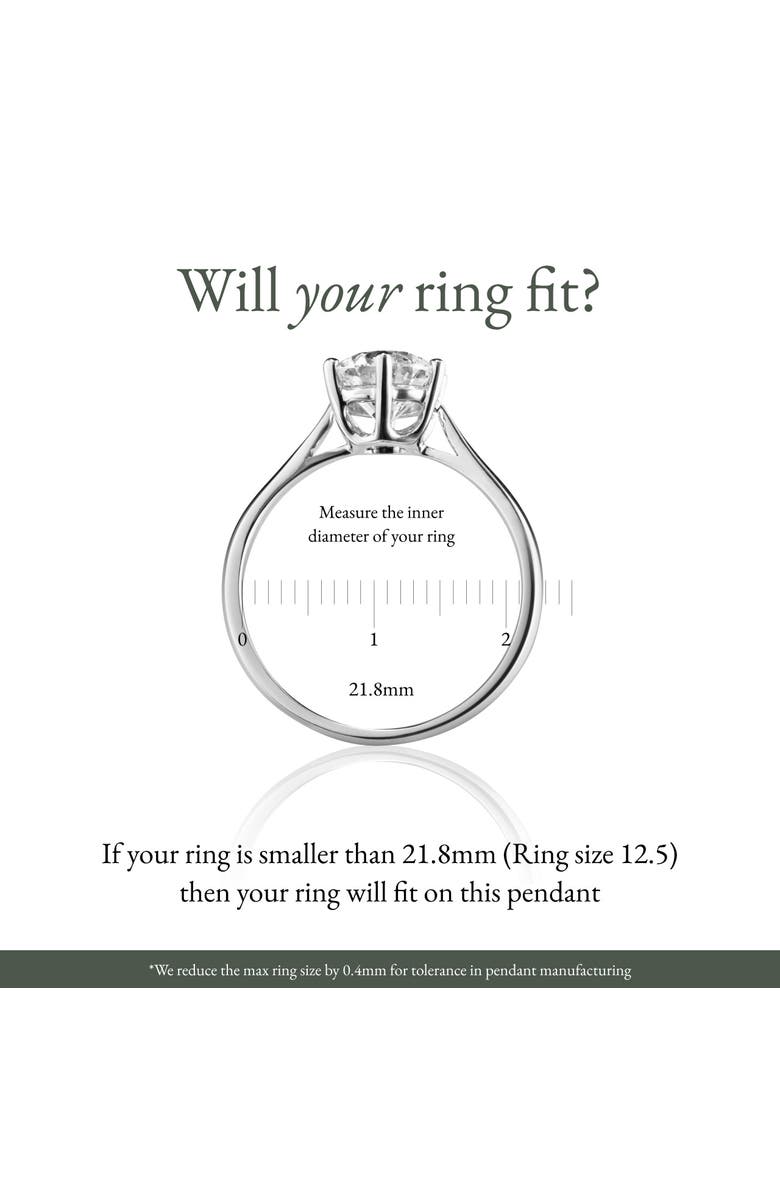 Emily C Original Bezel Ring Holder Necklace, Stainless Steel Wedding & Engagement, Gender Inclusive, Alternate, color, Rosegold