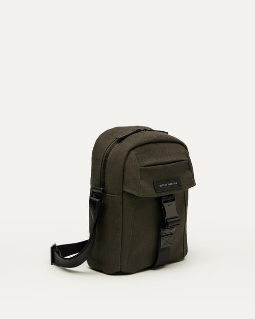 Want Les Essentiels De La Vie Want Les Essentiels Brantford Organic Cotton Canvas Crossbody Bag In Green