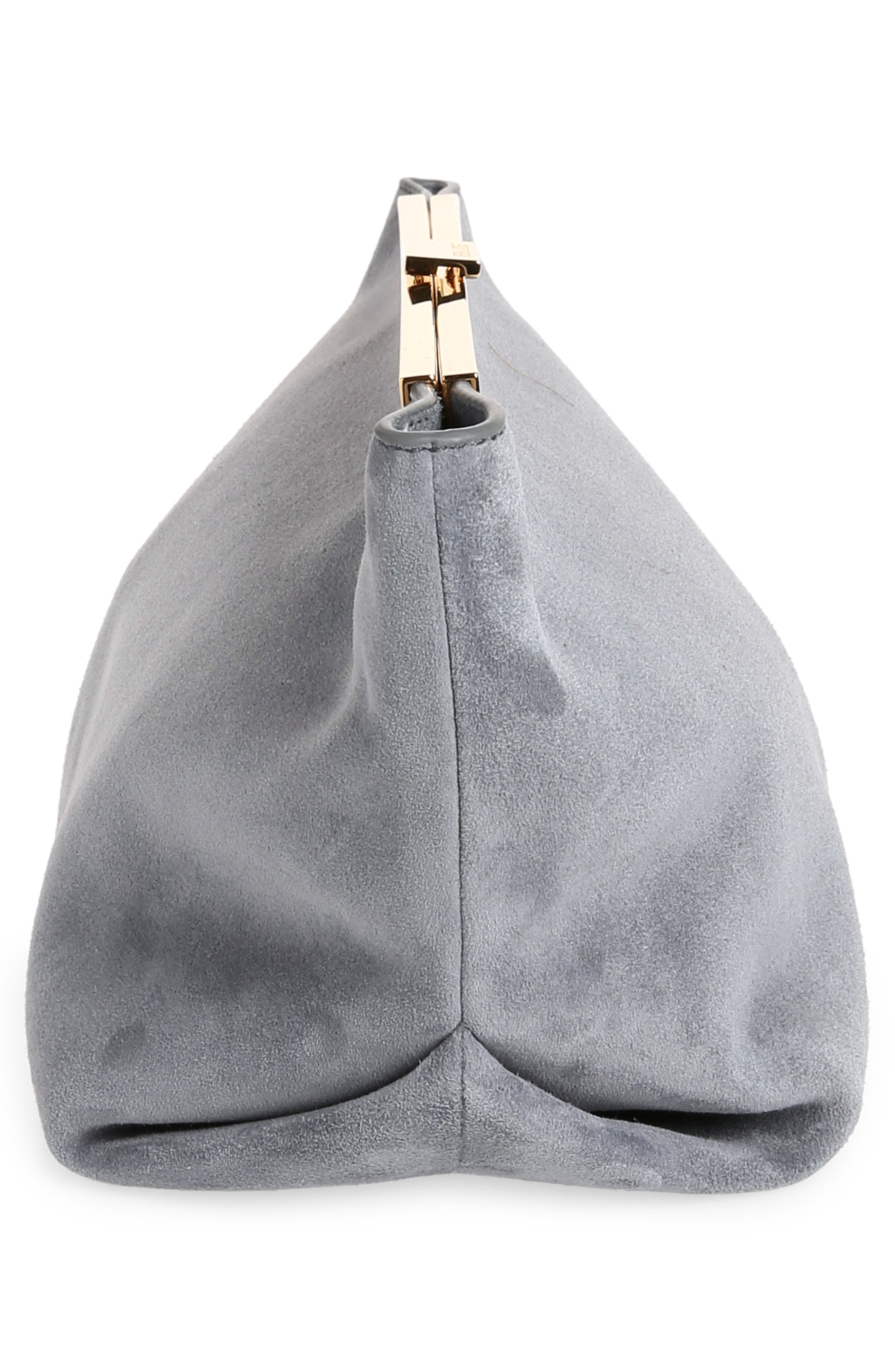 Khaite Aimee Envelope Pleat Leather Clutch, Alternate, color, 