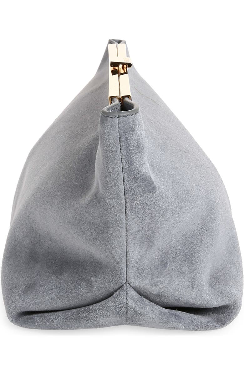 Khaite Aimee Envelope Pleat Leather Clutch, Alternate, color,