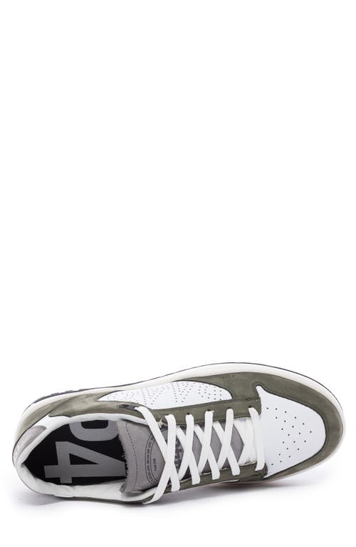 P448 Mason Sneaker In White Grey Green