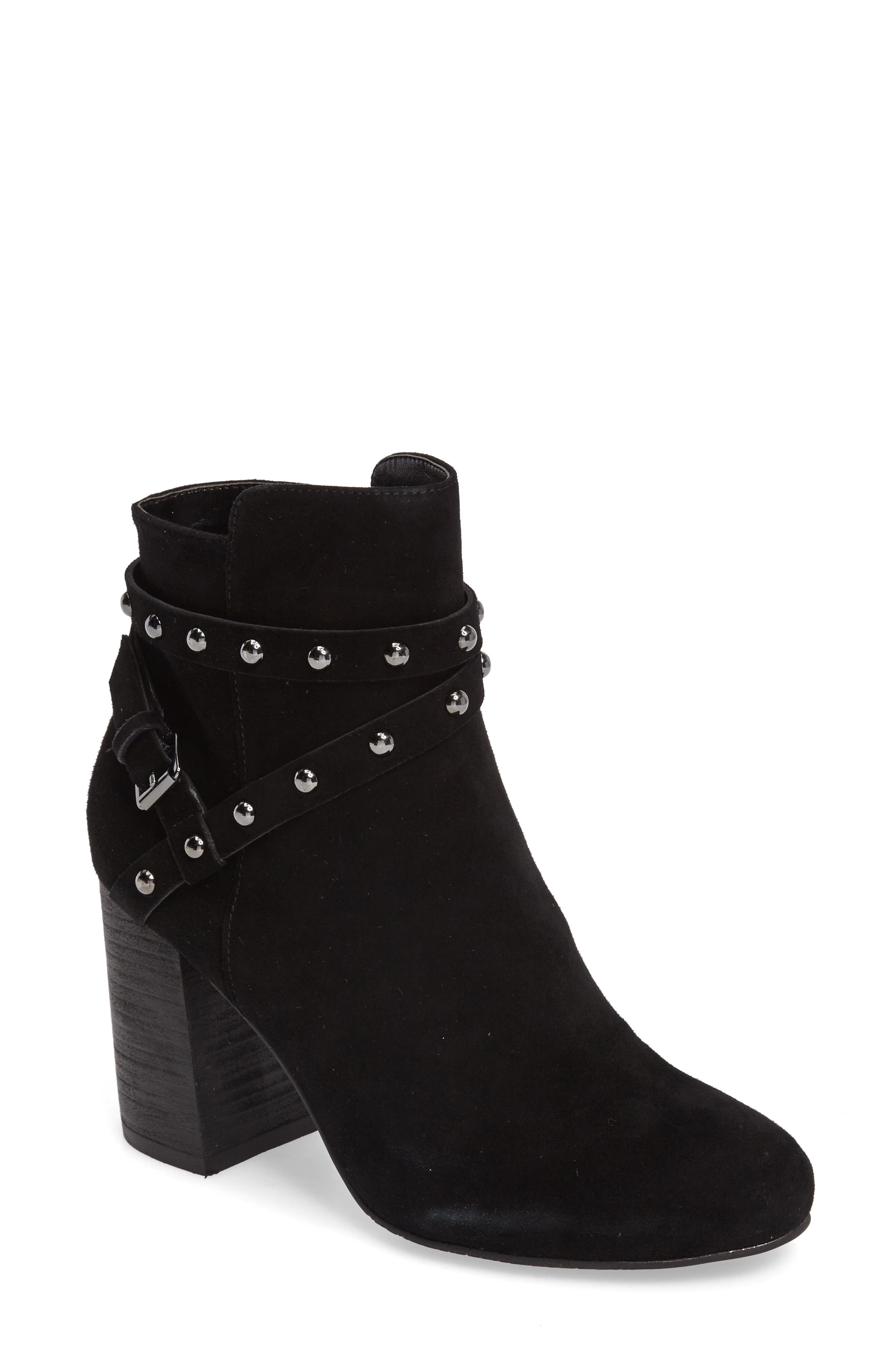 BP. Kolo Flared-Heel Studded Bootie, Main, color, 