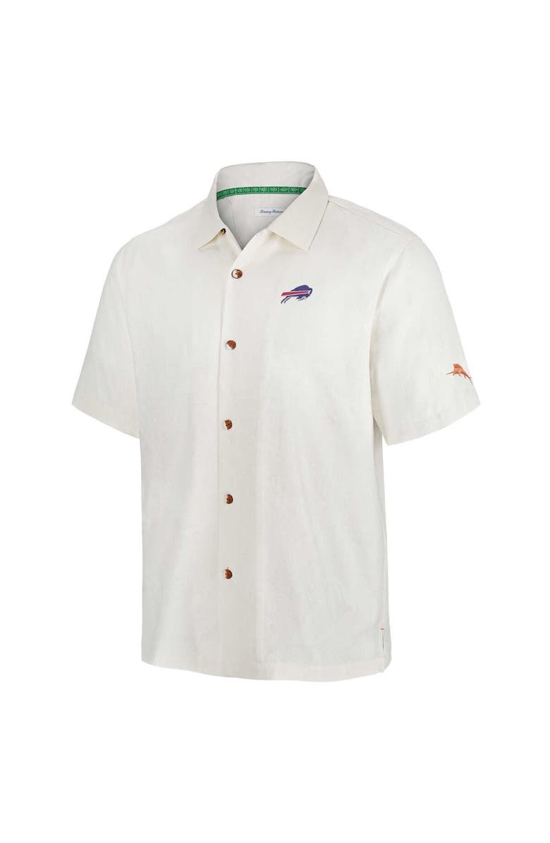 Tommy Bahama Men's Tommy Bahama White Buffalo Bills Coconut Matchup Camp Button-Up Shirt, Alternate, color, 