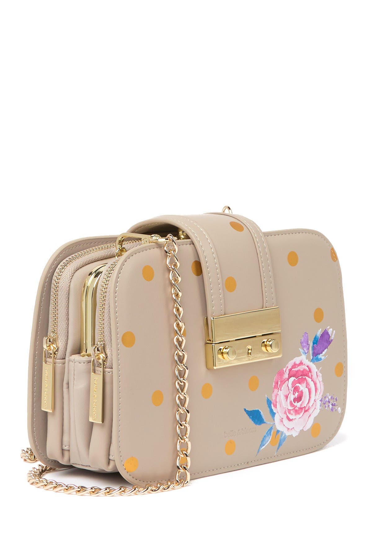 Belle & Bloom Belle Fleur Leather Crossbody Bag, Alternate, color, 