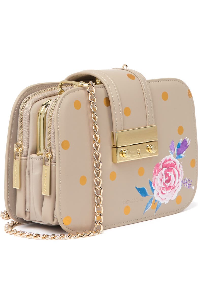Belle & Bloom Belle Fleur Leather Crossbody Bag, Alternate, color,