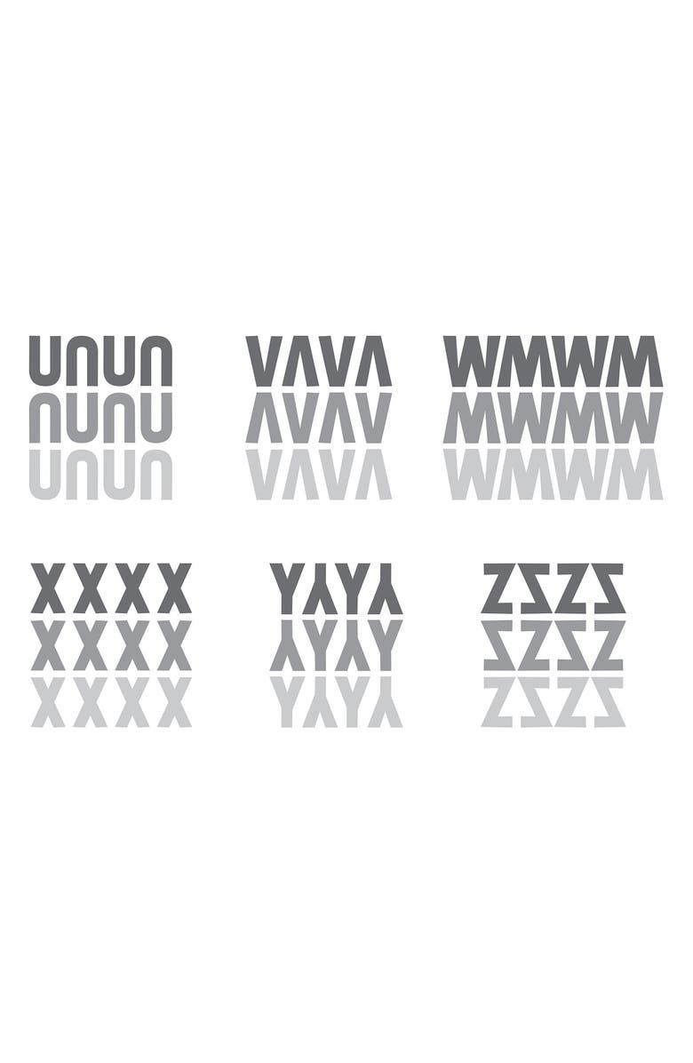 BaubleBar All Mirrored Initial Throw Blanket, Alternate, color, 