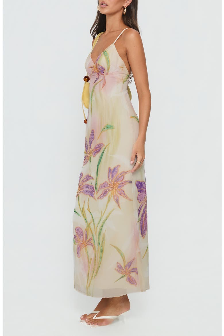 Isakaia Floral Beaded Maxi Dress, Alternate, color, FLORAL / MULTI