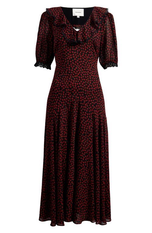 REFORMATION REFORMATION EVRA LACE TRIM MAXI DRESS