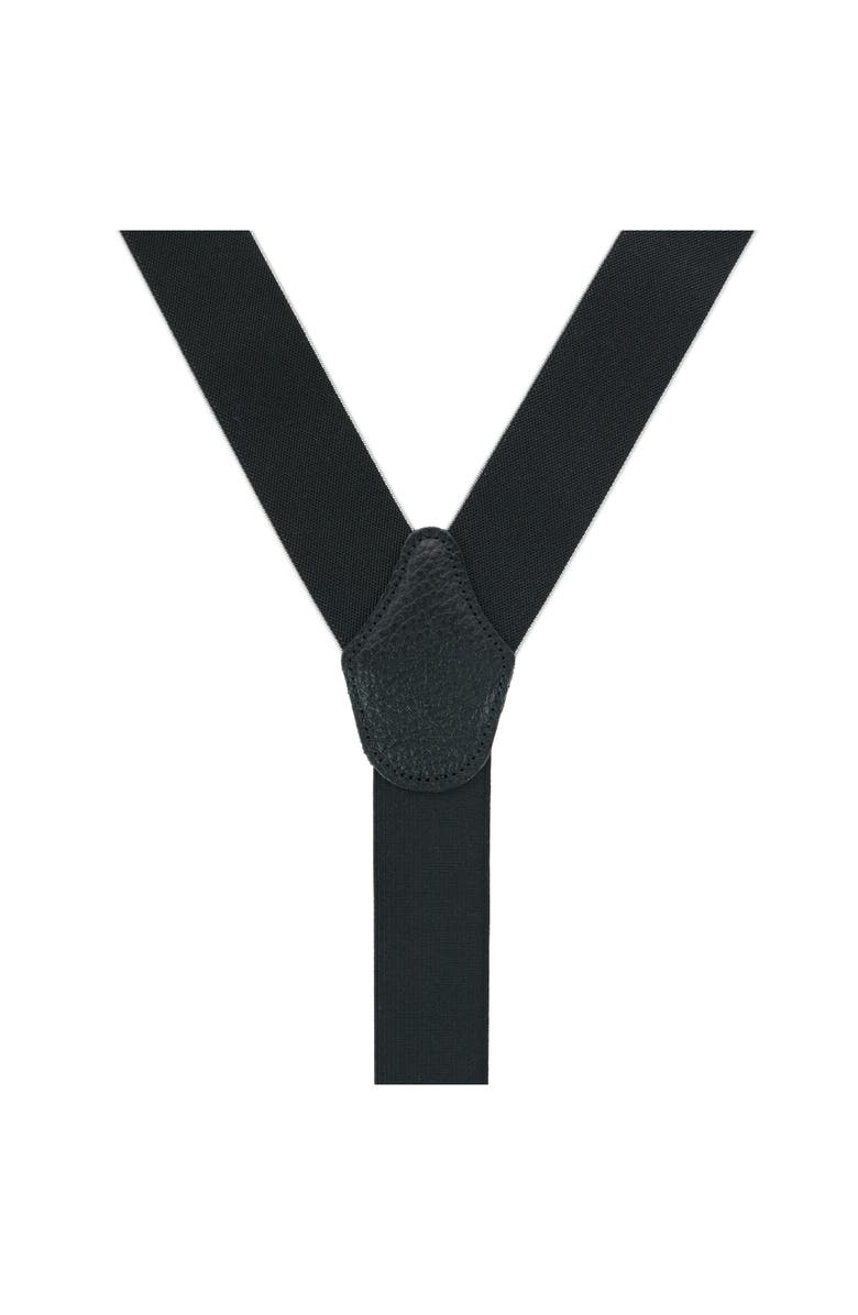 Trafalgar Big & Tall Maddox 35mm Convertible Suspenders, Alternate, color, Black