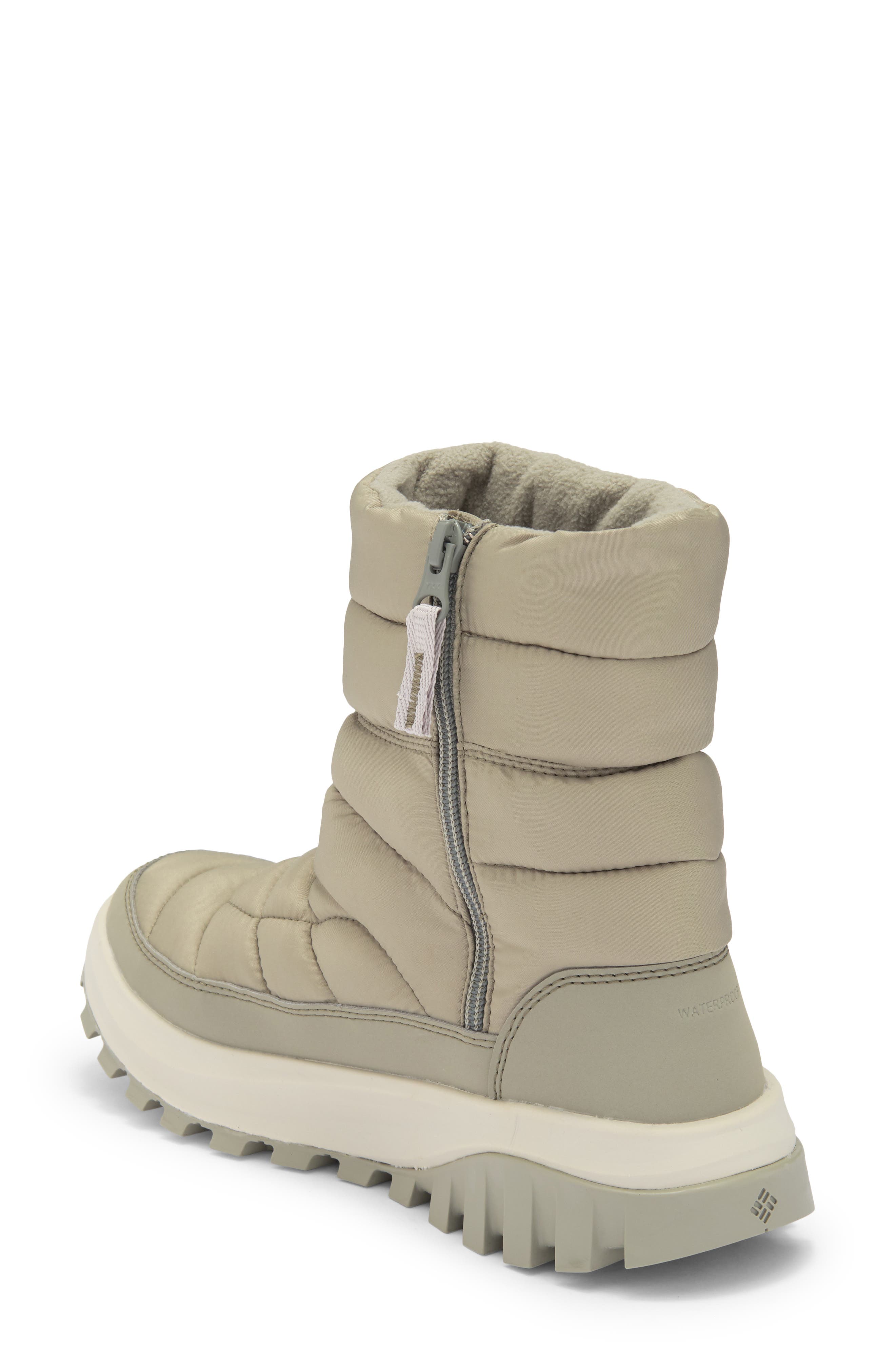 Columbia Snowtrot Waterproof Insulated Mid Hiking Boot, Alternate, color, Grey Green Dark