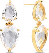 EYE CANDY LOS ANGELES Lila Crystal Drop Earrings