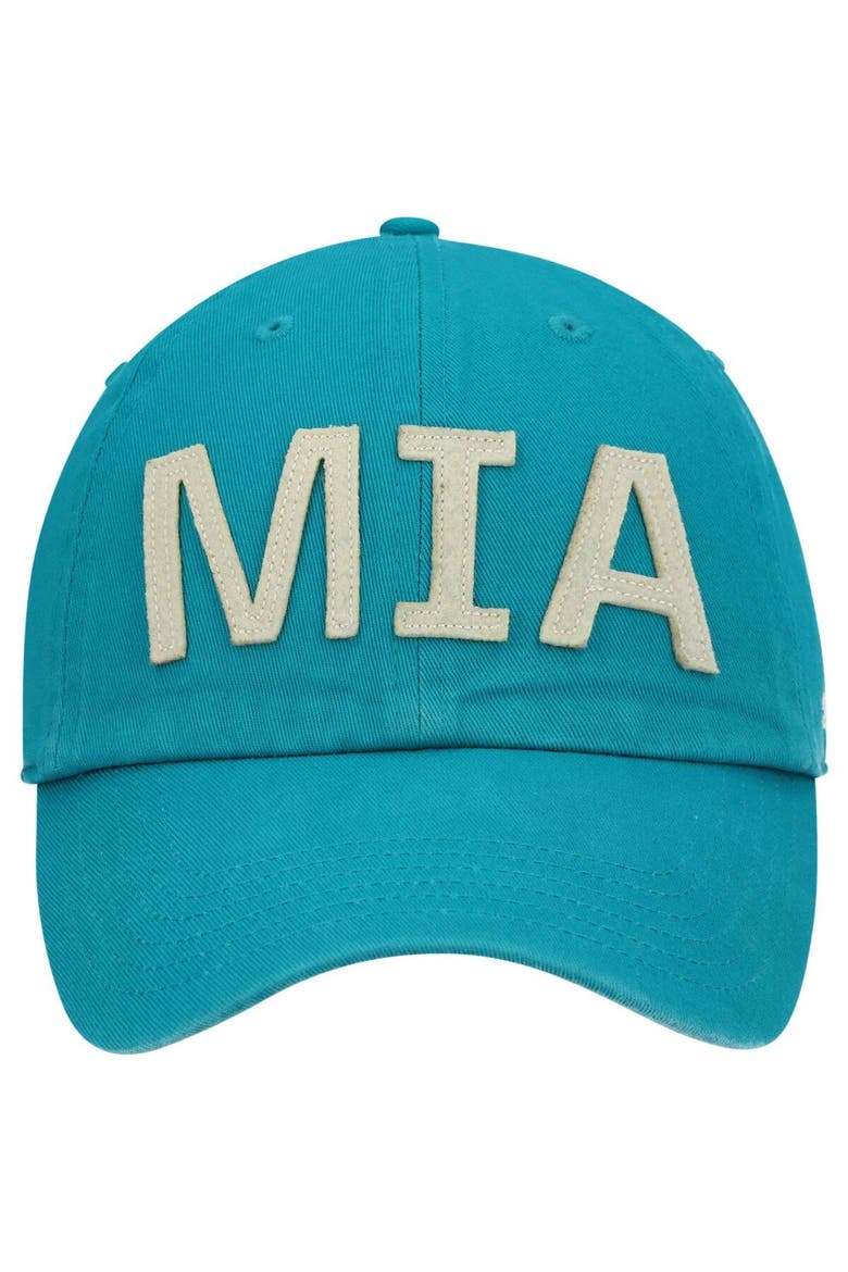 Women's '47 Aqua Miami Dolphins Finley Clean Up Adjustable Hat, Alternate, color, Aqua