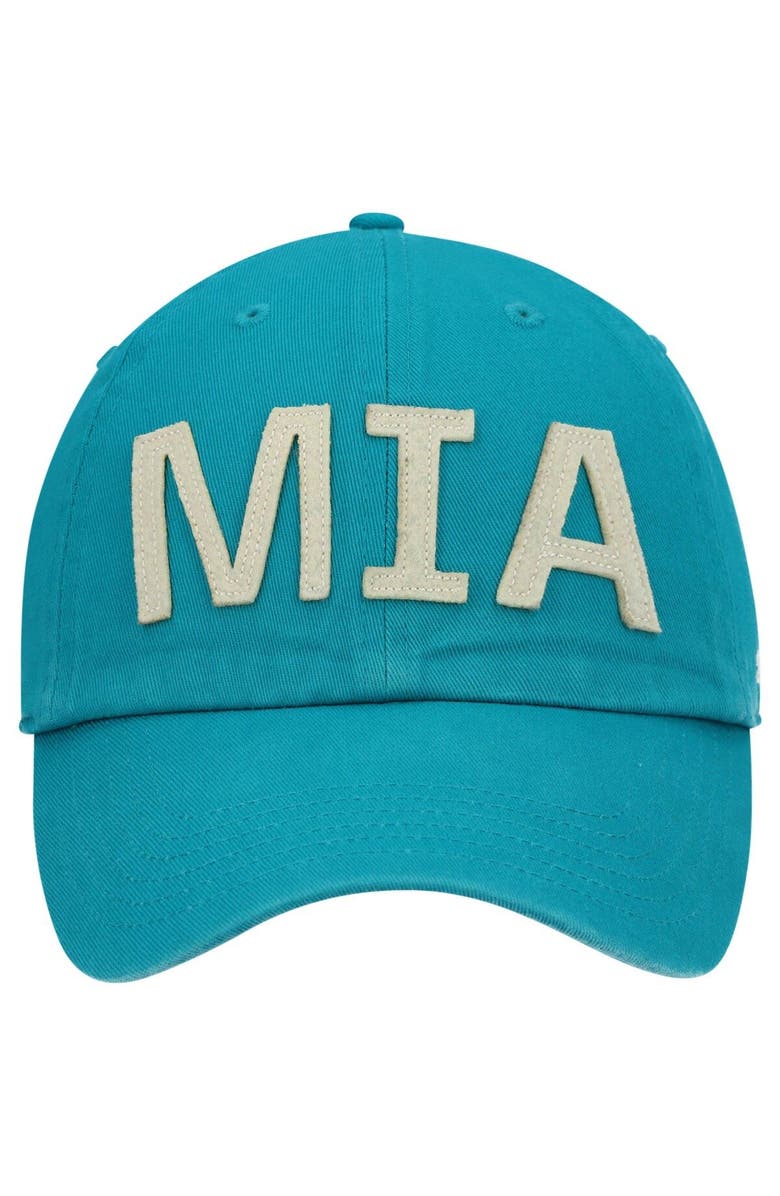'47 Women's '47 Aqua Miami Dolphins Finley Clean Up Adjustable Hat, Alternate, color, Aqua