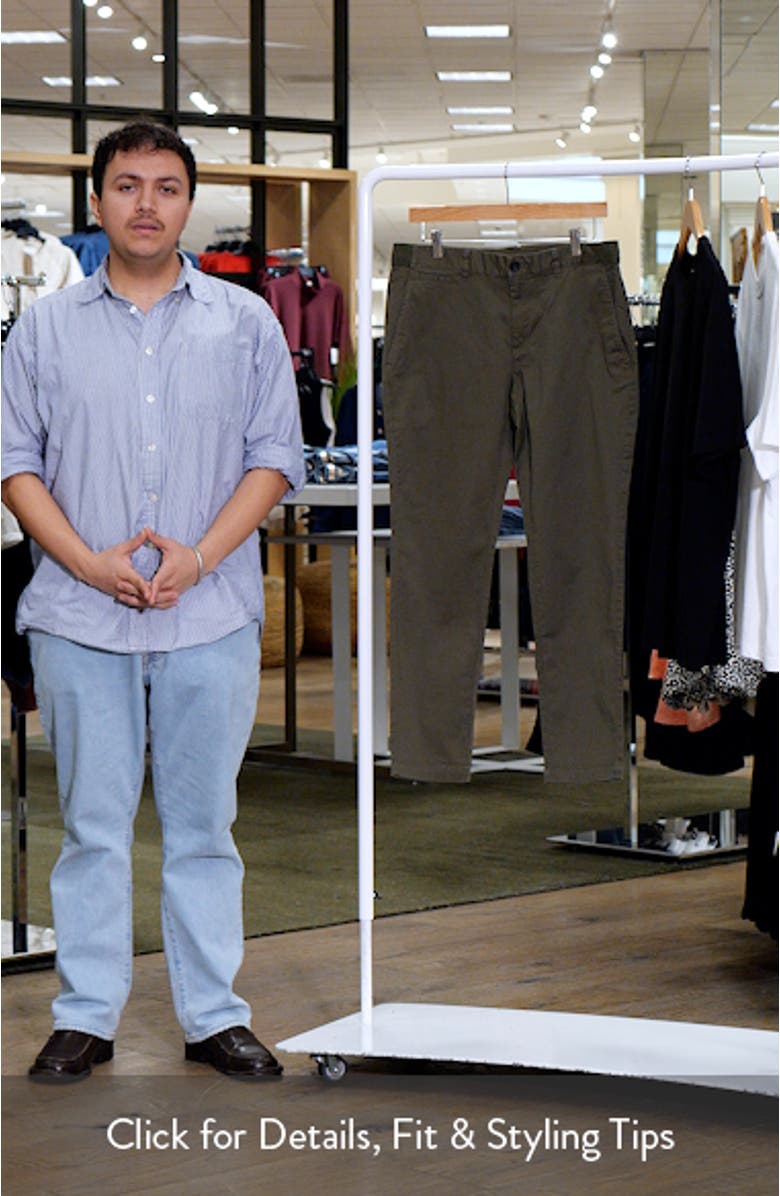 Prato Crop Tapered Stretch Cotton Chinos, sales video thumbnail