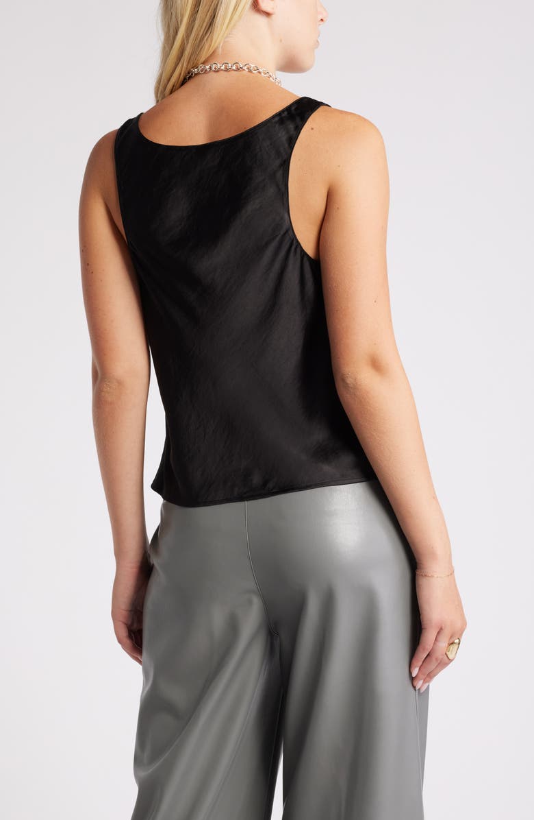 Open Edit Scoop Neck Satin Tank, Alternate, color, 