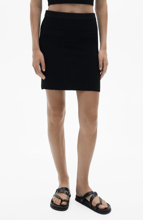 Sweater Knit Miniskirt