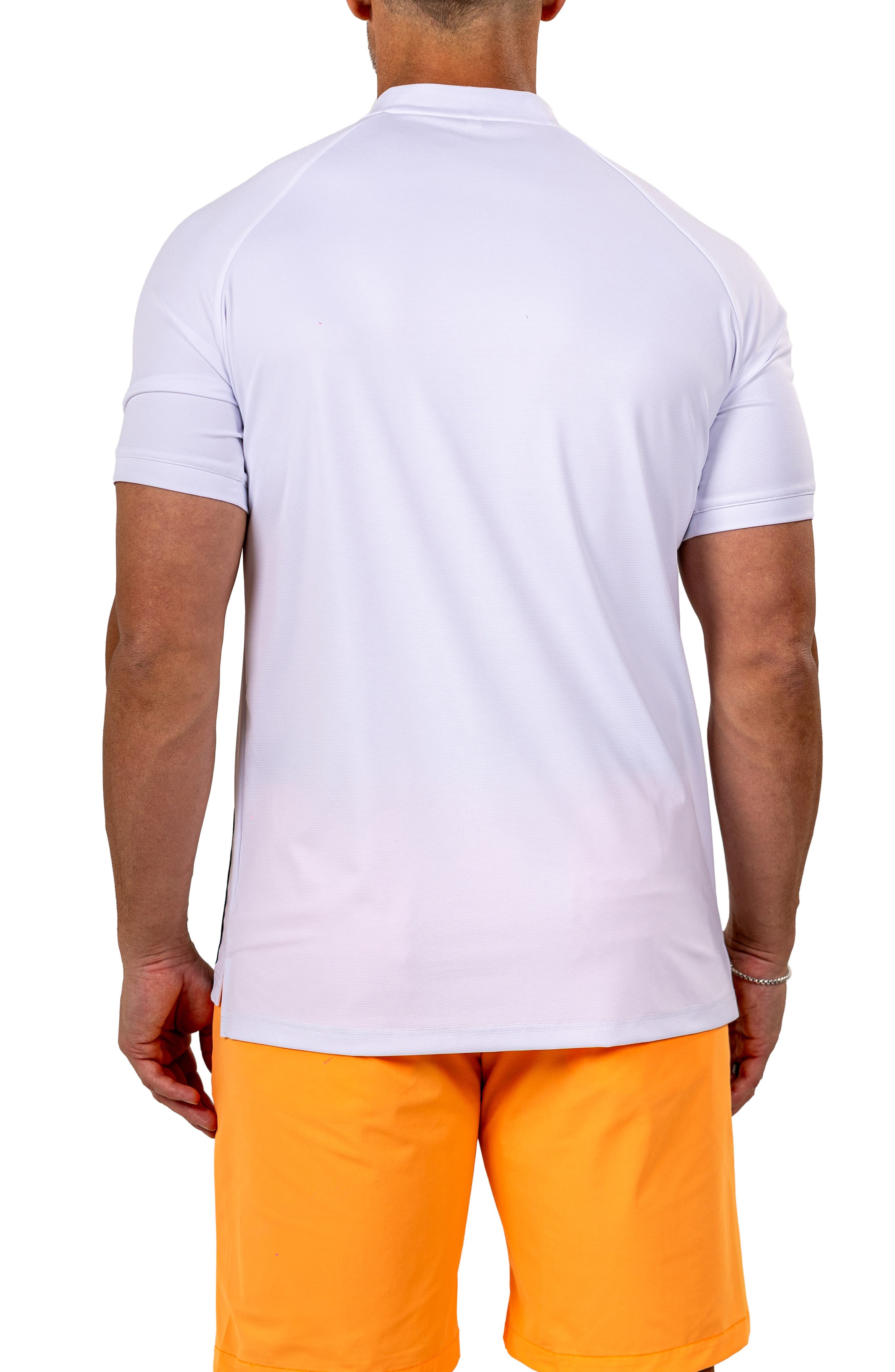Band Collar Golf Shirt - image 2