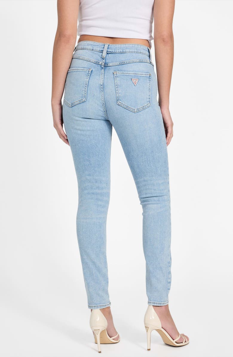 GUESS 1981 High Waist Ankle Skinny Jeans, Alternate, color, Lagoon Light
