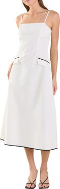 Endless Rose Pocket Flap Detail Midi Dress