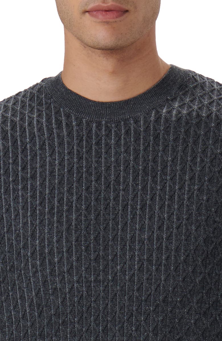 Bugatchi Merino Wool Diamond Stitch Sweater, Alternate, color, 