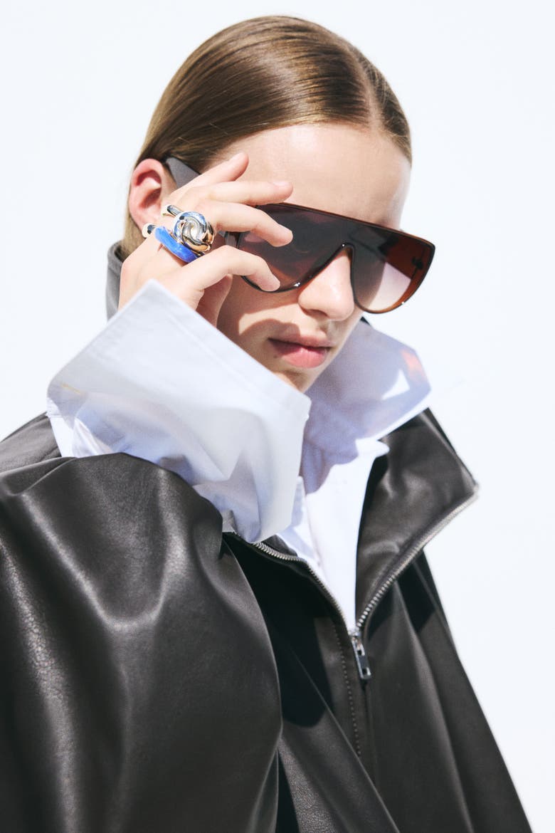 Oversized Jacket, Alternate, color, Dark brown