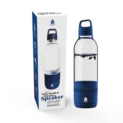 2-in-1 Water Bottle with Built-In Wireless Speaker