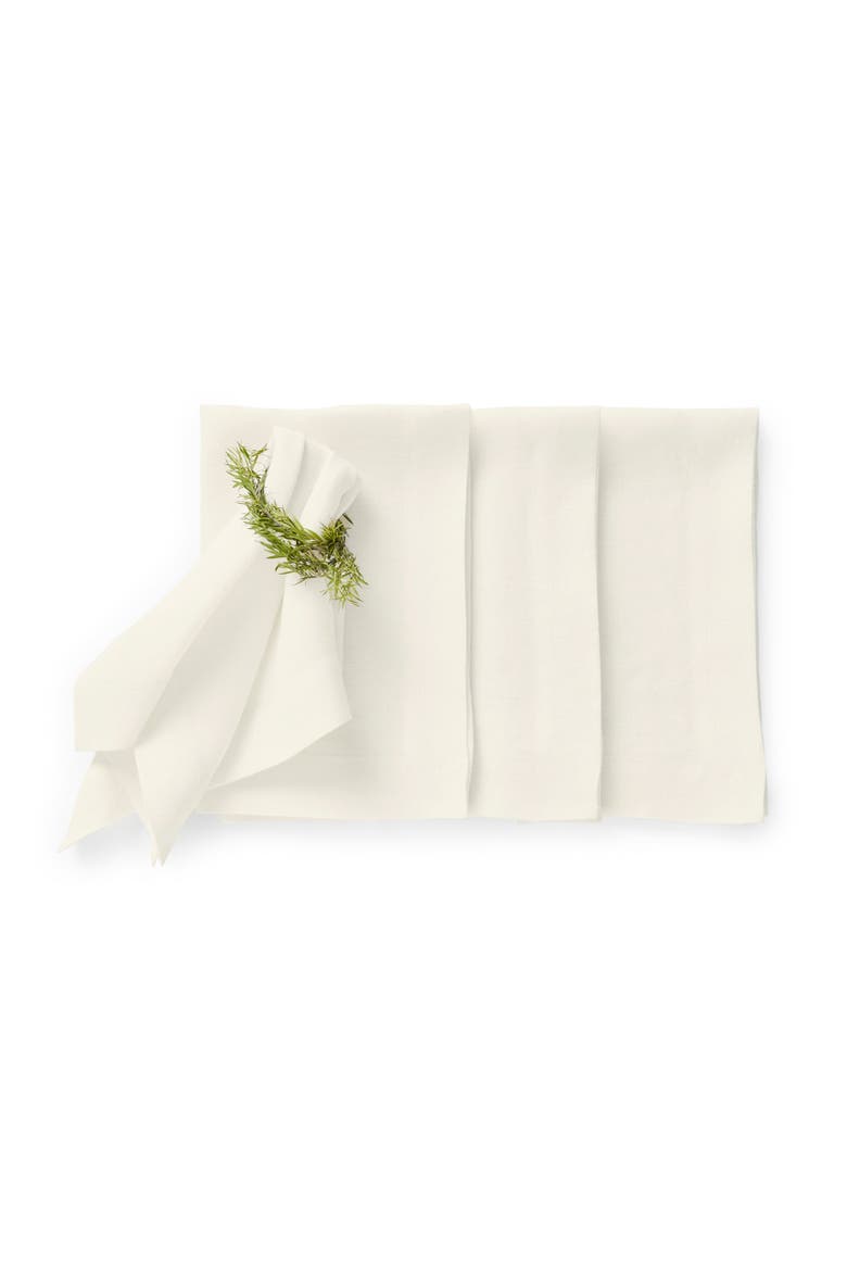 Linen Dinner Napkins Set of 4, 20 x 20" - Sonoma, Main, color, Ivory