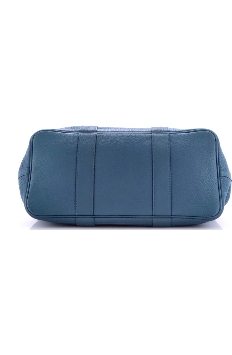 Pre-Owned Hermes Garden Party Tote Leather 36, Alternate, color, Bleu Tempete