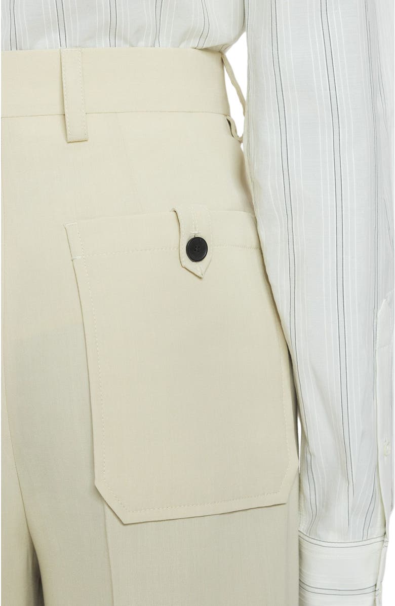 Lanvin LOOSE FIT WOOL-BLEND PANTS, Alternate, color, 