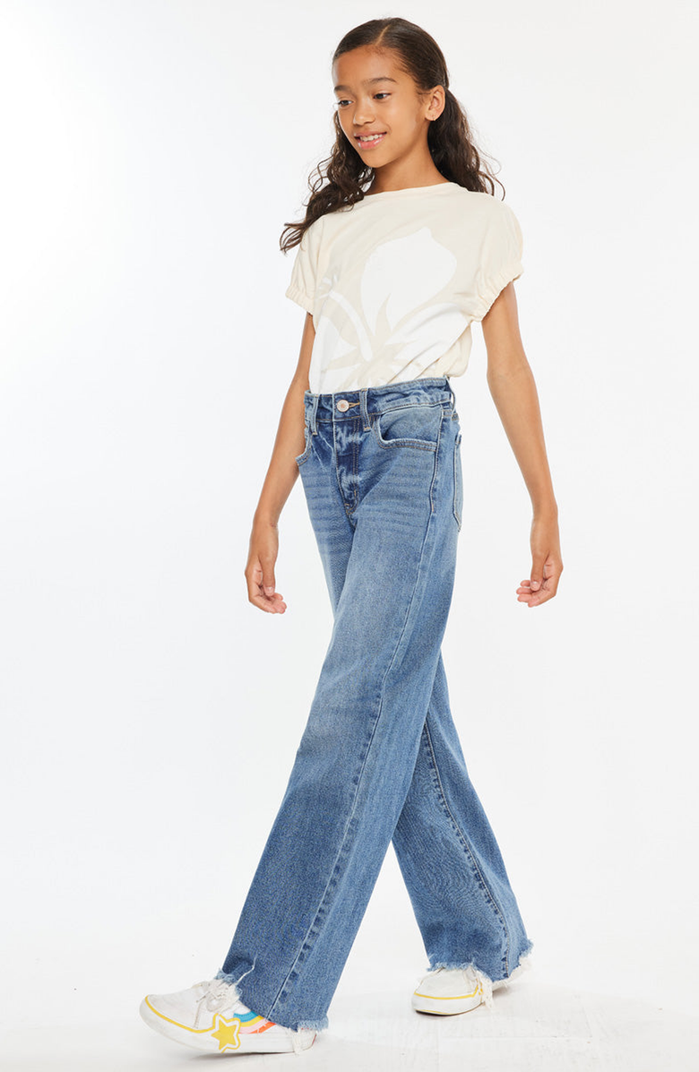 KanCan Kitty High Rise Mini Straight Leg Jeans, Alternate, color, Medium Wash