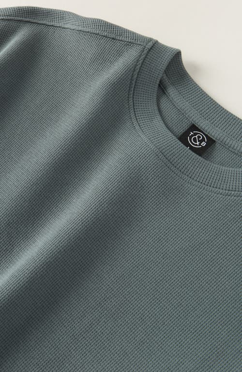 Treasure & Bond Kids' Oversize Waffle T-shirt In Gray