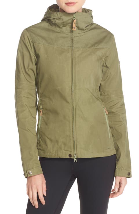 'Stina' Hooded Water Resistant Jacket