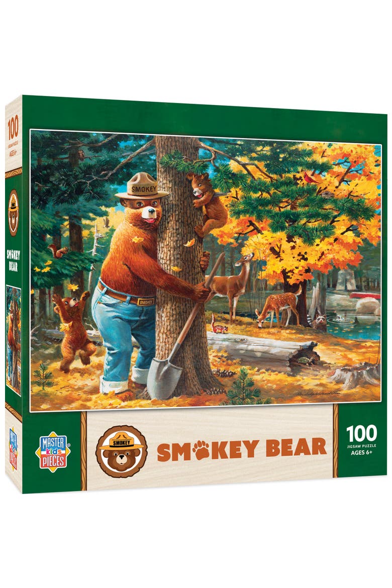 Smokey Bear 100 Piece Jigsaw Puzzle, Main, color, Multicolor