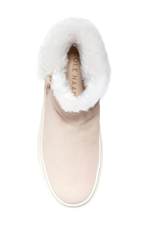 Cole Haan Grandpro Rally Faux Fur Trim Bootie In Neutral