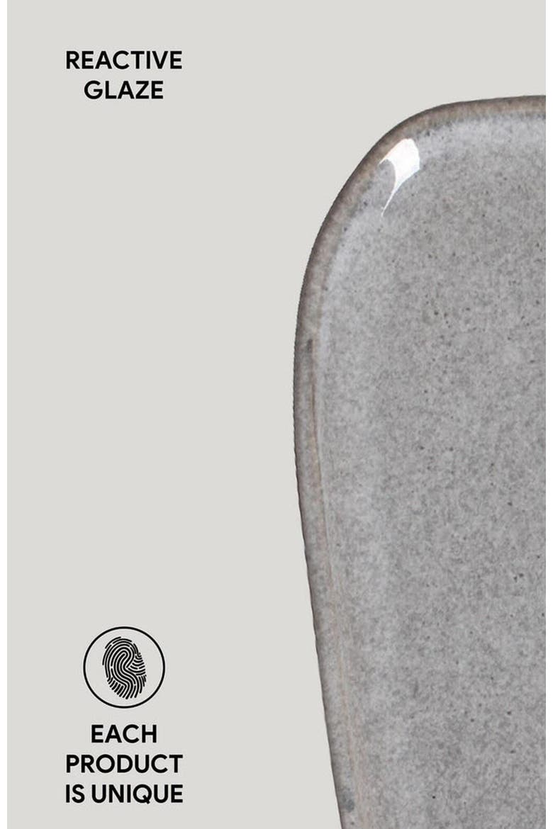 Shallow Organic Oval Platter Small Set of 4, Alternate, color, Dust
