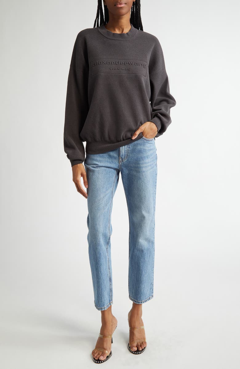 Alexander Wang OG High Waist Stovepipe Jeans, Alternate, color,