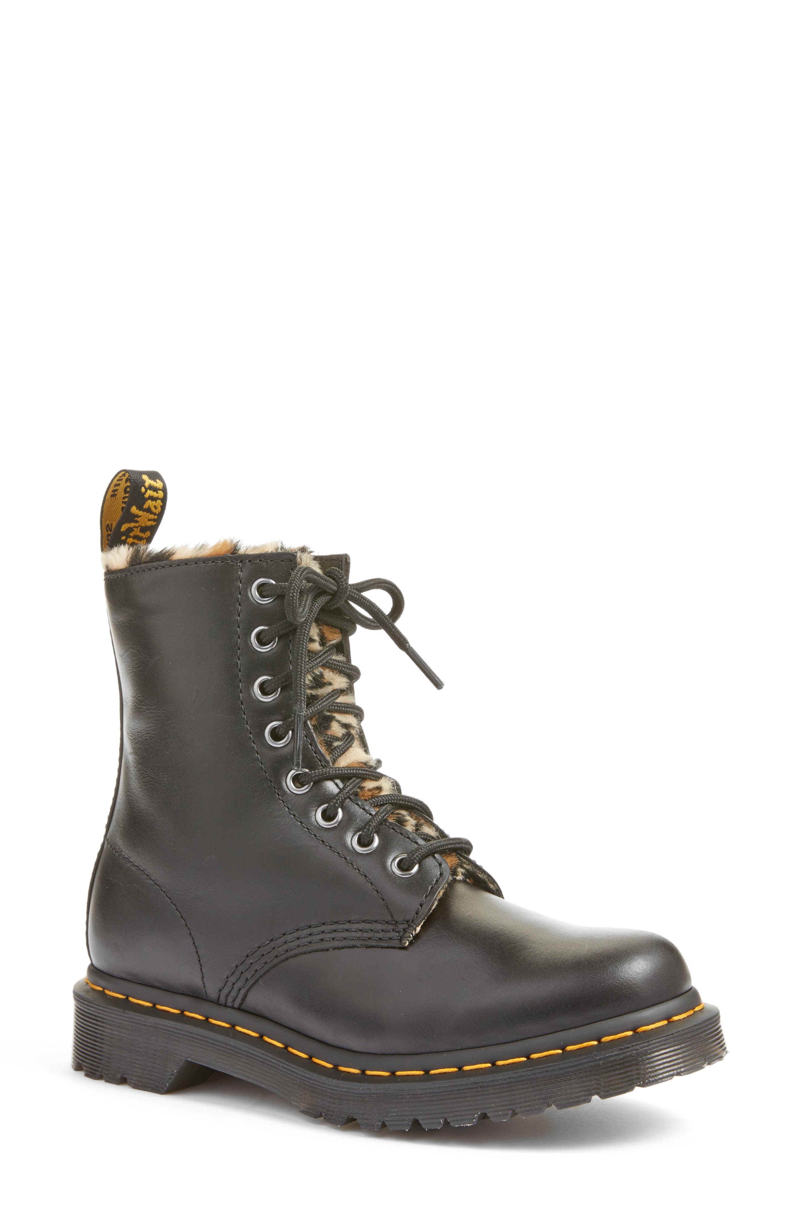 Dr. Martens Serena Faux Fur Lined Boot, Main, color, 