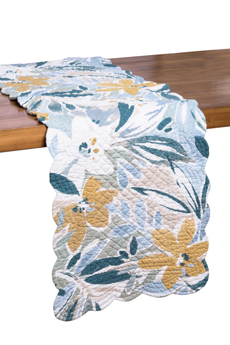 Blue Joelle Table Runner 14" x 51", Alternate, color, Blue
