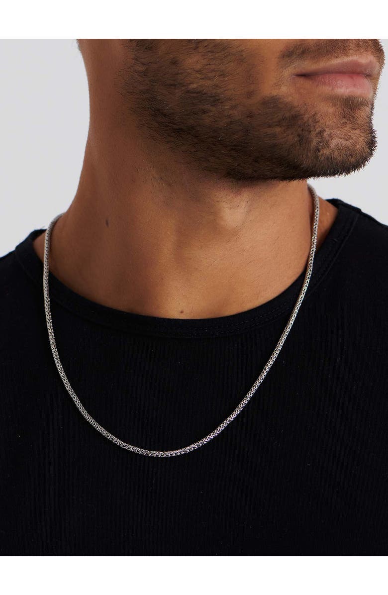 DEVATA Sterling Silver 2.5mm Dragon Bone Chain Necklace, Alternate, color, 