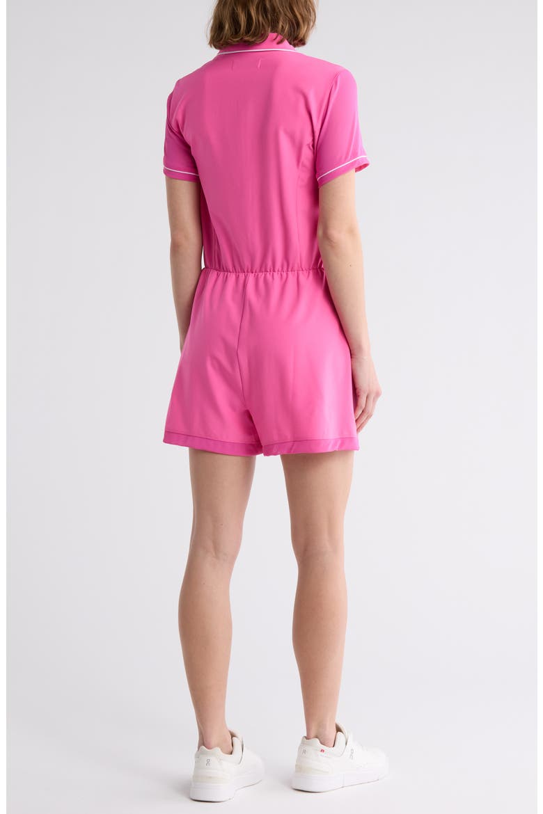 Veronica Short Sleeve Romper, Alternate, color, CHEEKY PINK