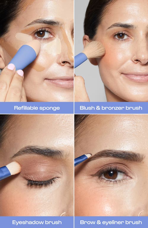 Alleyoop Multi-tasker 4-in-1 Makeup Brush In Blue