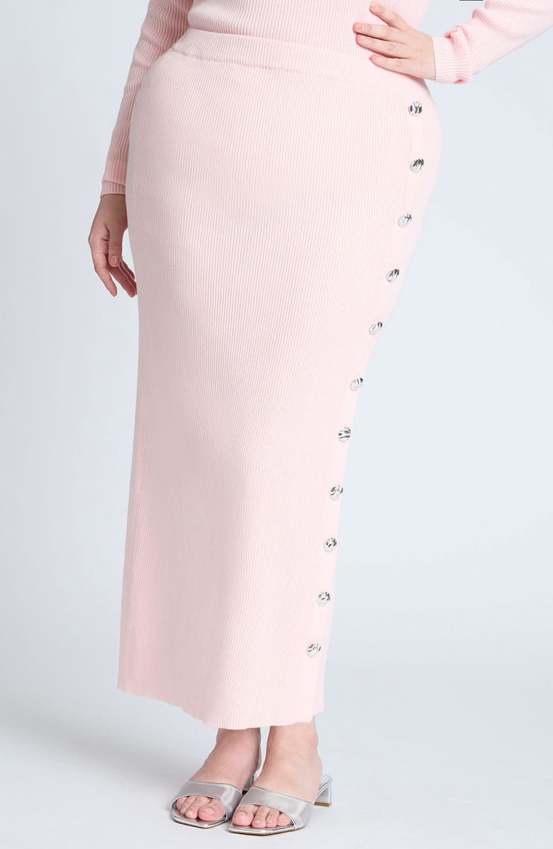 ELOQUII Knit Maxi Skirt, Main, color, 