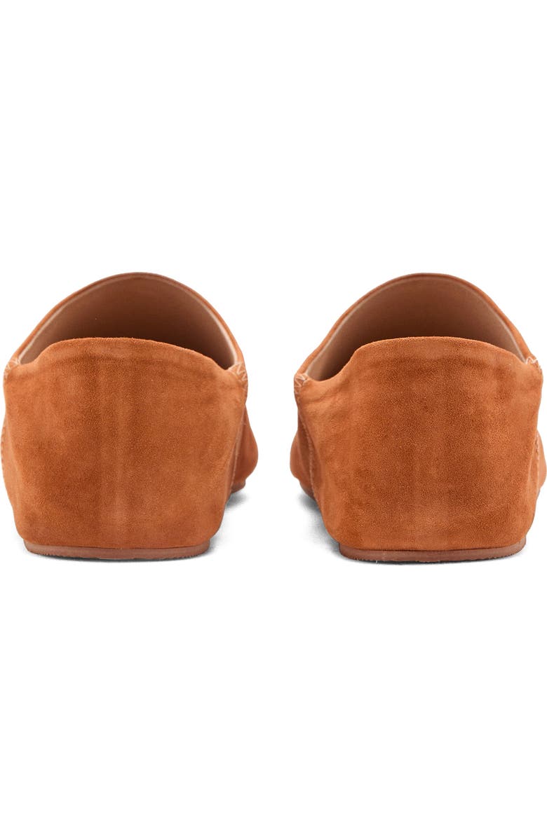 MANGO Leather Collapsible Heel Shoe, Alternate, color, Orange