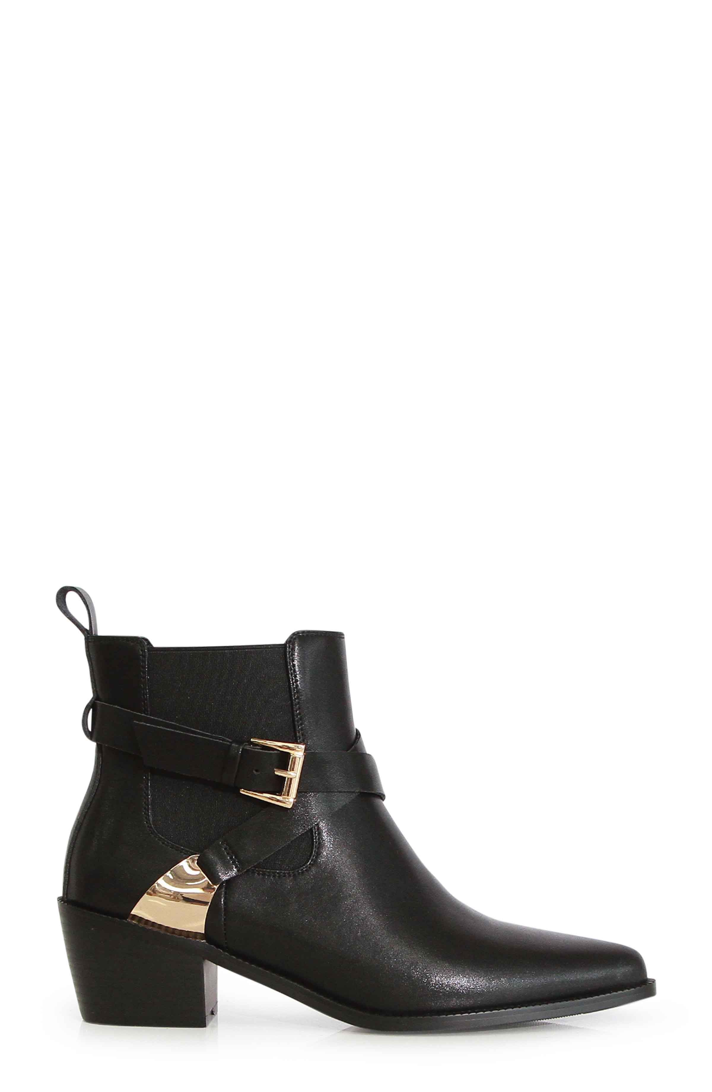 Belle & Bloom Full Moon Ankle Boot, Alternate, color, Black