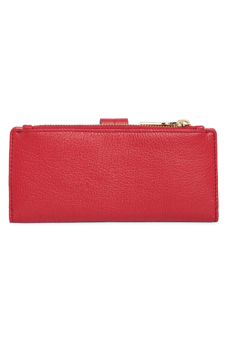 Viliant Slim Leather Wallet, Alternate, color, CRIMSON