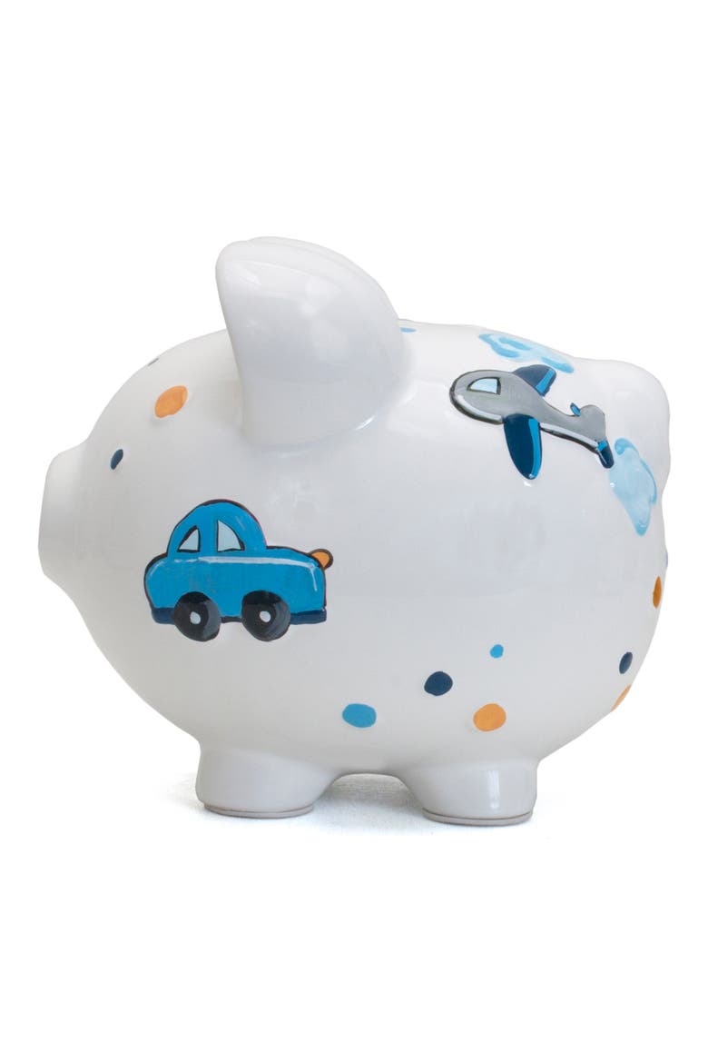 Choo Choo Transportation Piggy Bank, Alternate, color, WHITE